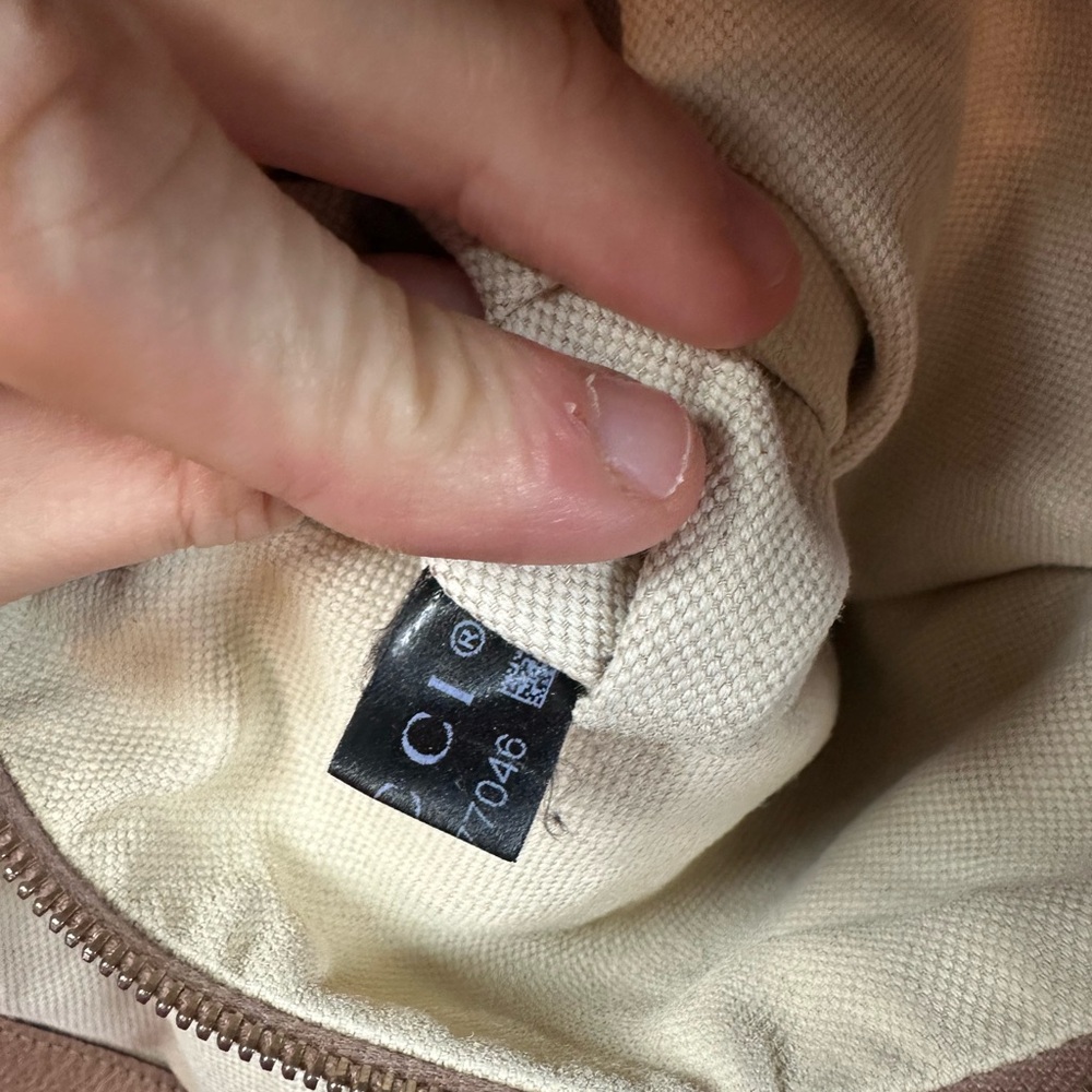 GUCCI LOGO CANVAS JUMBO HOBO 2 WAY BAG ORIGINAL STRAP - Picture 12 of 14